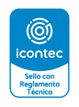 Sello con reglamento técnico Icontec